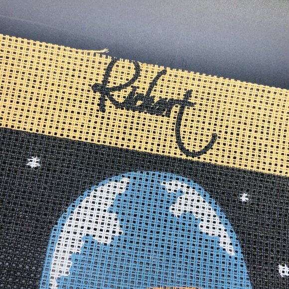 80s Pierrot Love UNUSED Needlepoint Canvas Richart Canada Michel Oks Novelty - Picture 3 of 11